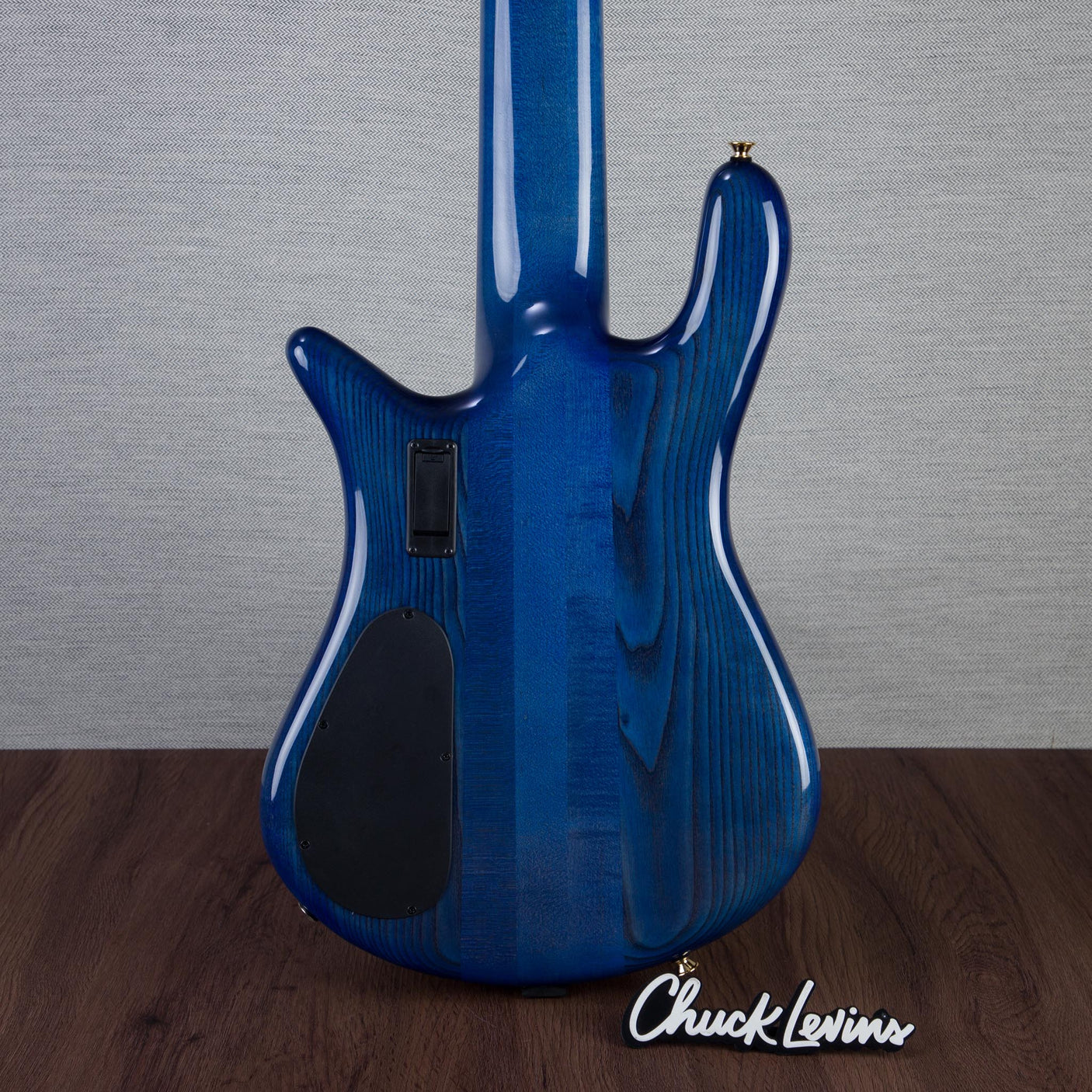 Spector Euro 6 LT Poplar Burl Over Ash 6-String Electric Bass Guitar - Faded Light Blue Gloss - CHUCKSCLUSIVE - #]C121NB23299