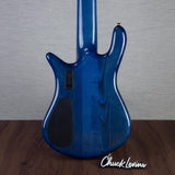 Spector Euro 6 LT Poplar Burl Over Ash 6-String Electric Bass Guitar - Faded Light Blue Gloss - CHUCKSCLUSIVE - #]C121NB23299