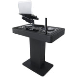ProX XZF-DJCTBL Control Tower DJ Podium for Pioneer DDJ-REV7 XDJ-XZ FLX10 RANE Four - Black Finish