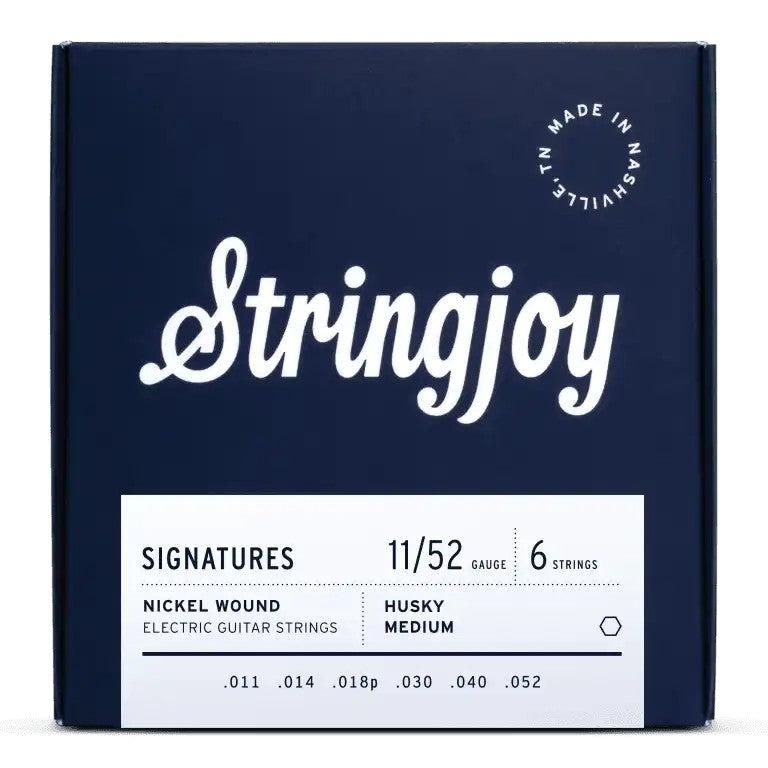 Stringjoy Signatures Nickel-Wound Electric Guitar Strings - Husky Medium Gauge (.011-.052)