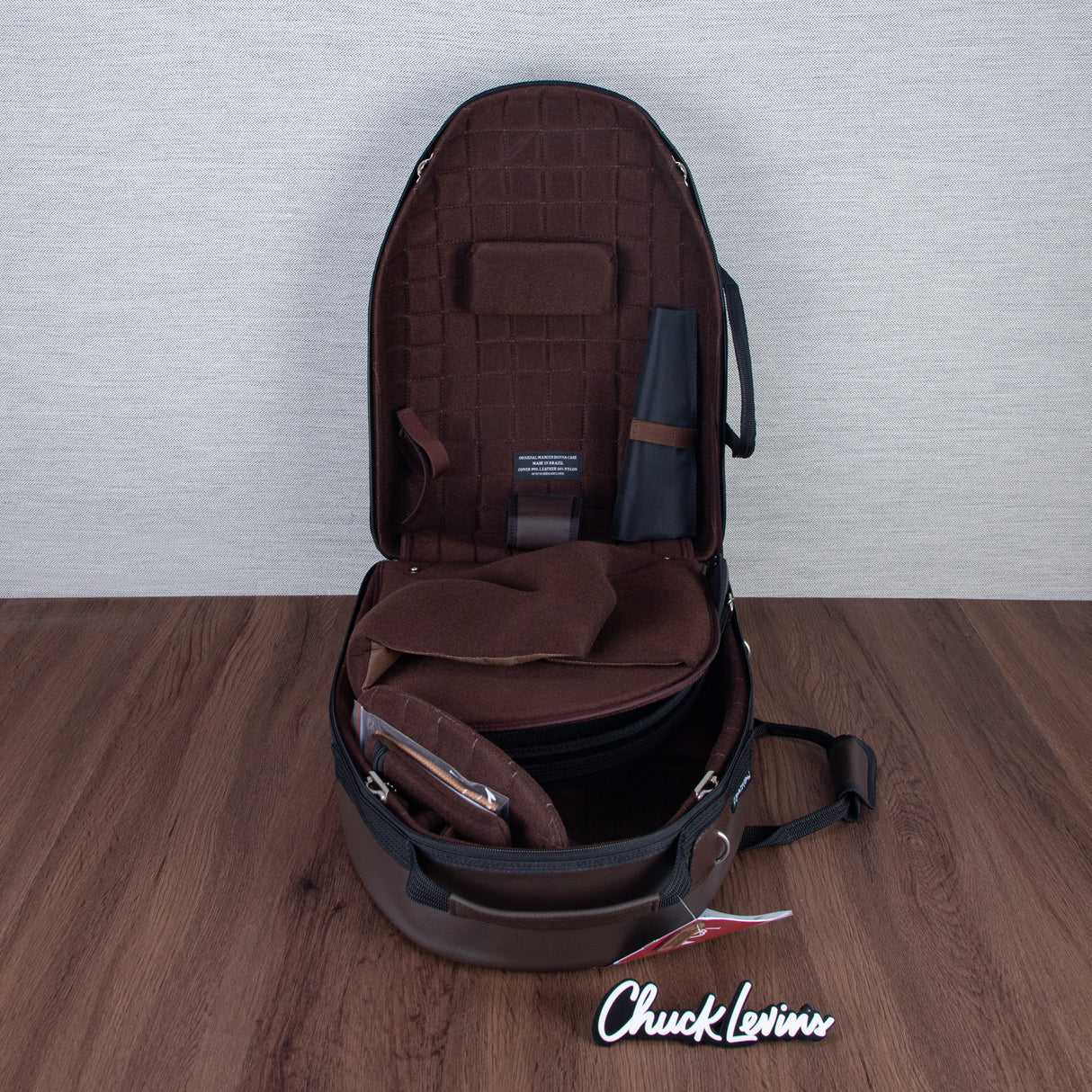 Marcus Bonna Baby 2 French Horn Case - Dark Brown Leather