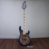 Ernie Ball Music Man Ball Family Reserve StingRay 5 HH 5-String Electric Bass Guitar - Pale Blue Burst - #F93711