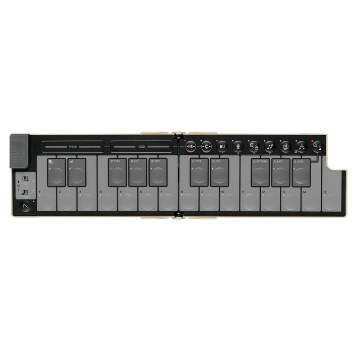 Korg nanoKey Fold Foldable Midi Keyboard - Sand Beige