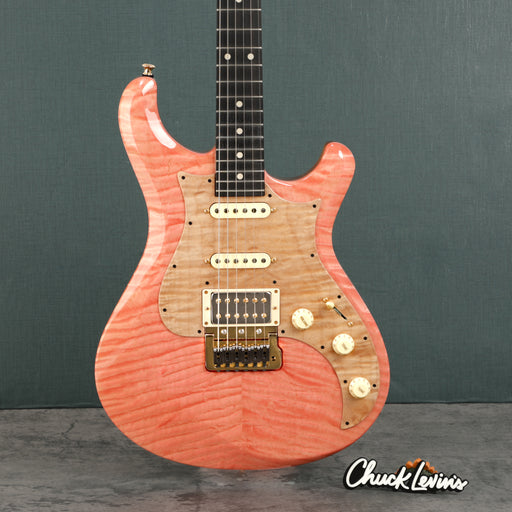 Knaggs Severn Trem HSS T1 Top Maple/Ash Electric Guitar - Pink - #1288