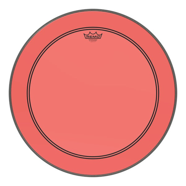 Remo Powerstroke P3 Colortone Bass Drumhead - 22", Red - New,22 Inch