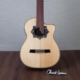 Arce WT-ES-200-PPK Walnut/Engelman Spruce Acoustic Electric Requinto - #00112