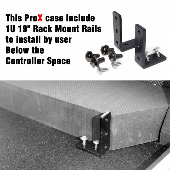 PRO X ATA Flight Case For Denon PRIME 4 G2/PRIME 4 MK2 with Rack Space and Wheels