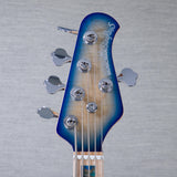 Ernie Ball Music Man Ball Family Reserve StingRay 5 HH 5-String Electric Bass Guitar - Pale Blue Burst - #F93711