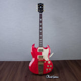 Gibson Custom Shop 1964 SG Standard Reissue Maestro Vibrola Electric Guitar, Gold Hardware - Watermelon King - CHUCKSCLUSIVE - #601384