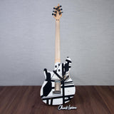EVH Custom Shop Special Edition Wolfgang Stripes Electric Guitar - White/Black Stripes - #WG17574A