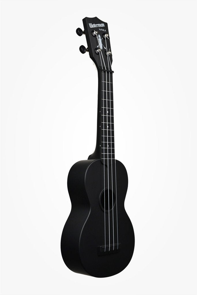 Kala Waterman Soprano Composite Solid Ukulele - Matte Black - New,Matte Black