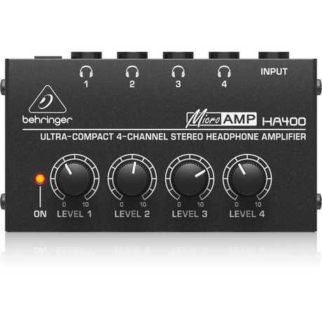 Behringer MicroAMP HA400 4 Channel Stereo Headphone Amplifier