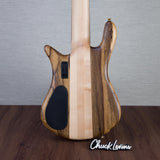 Spector Euro 6 LT Solid Korina Wings 6-String Electric Bass Guitar - Natural Satin - CHUCKSCLUSIVE - #NB23484
