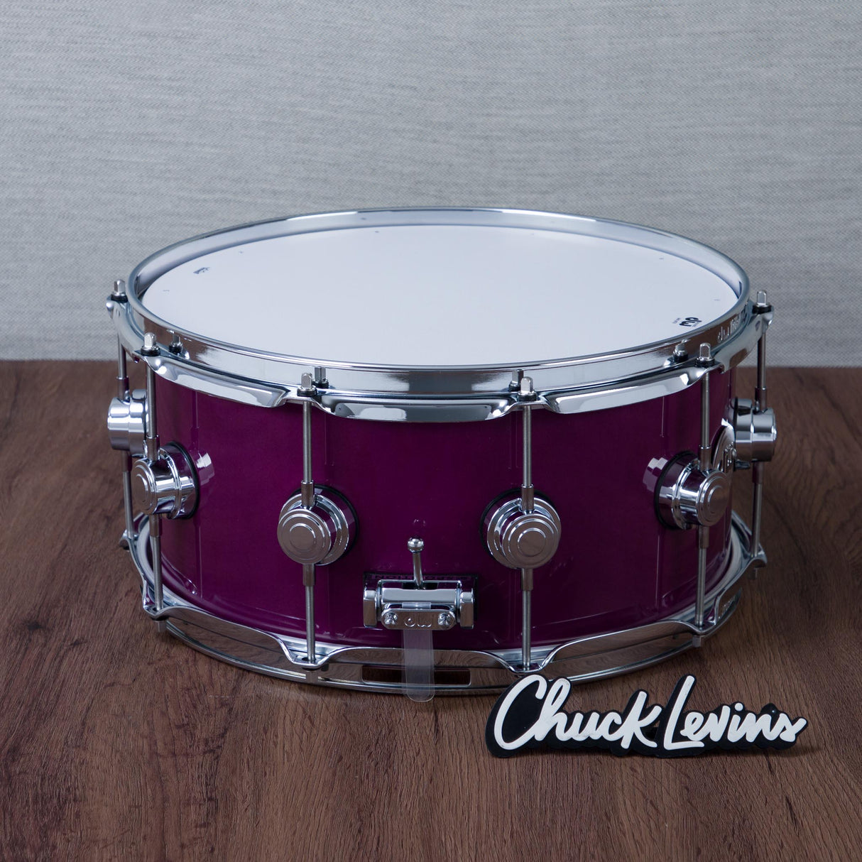 DW 6.5 x 14-Inch Collector's 333 Maple Snare Drum - Ultraviolet Purple
