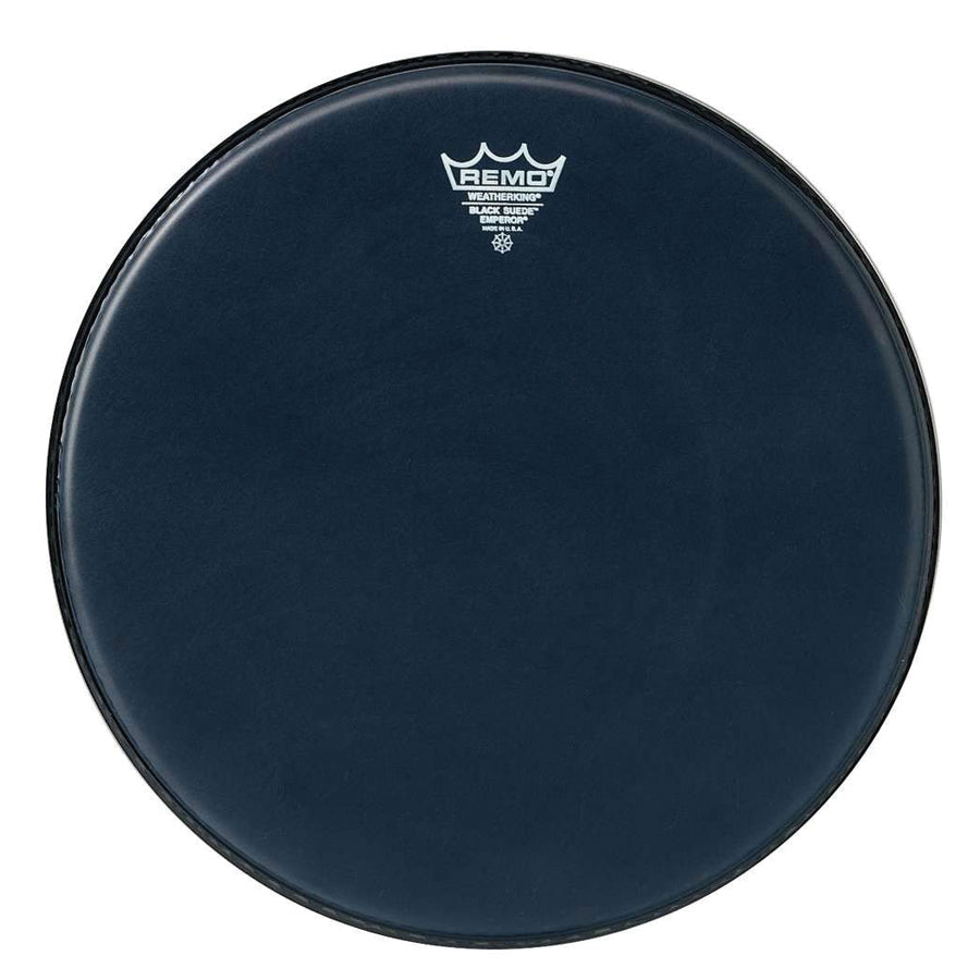 Remo 12" Black Suede Emperor Drum Head - New,12 Inch