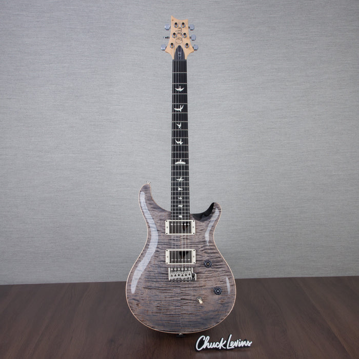 PRS CE24 Flame Maple Electric Guitar, Ebony Fingerboard - Elephant Grey - CHUCKSCLUSIVE - #230365601