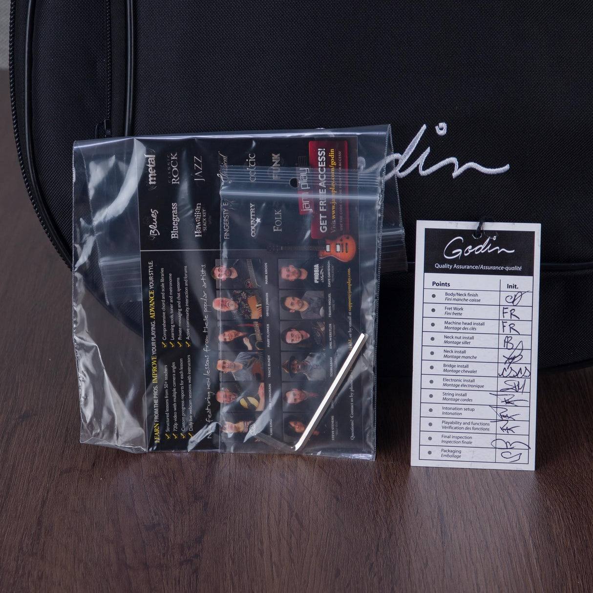 Godin Multiac Mundial Nylon String Acoustic Electric Guitar - Onyx Black - #24309704