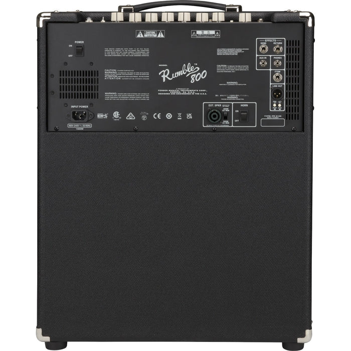 Fender Rumble 800 800-Watt 2x10 Bass Combo Amplifier - New