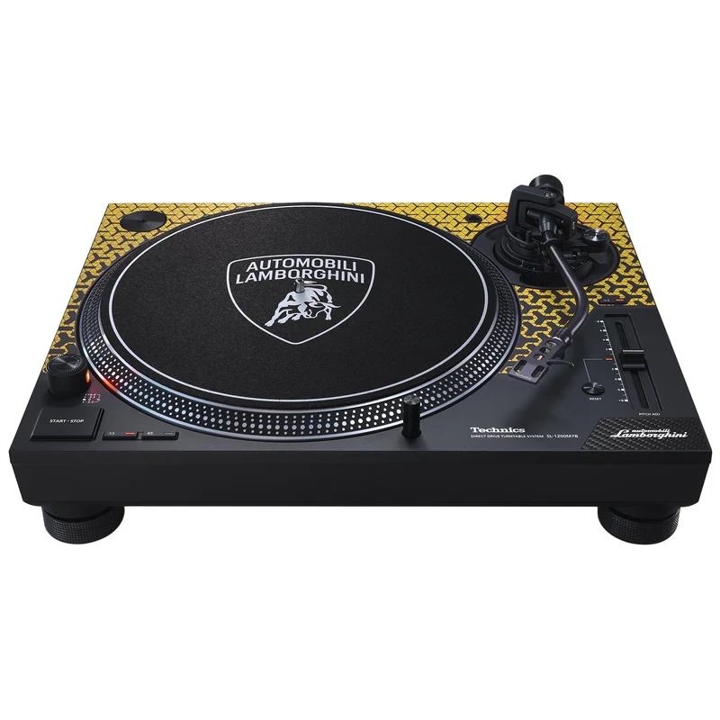 Technics SL-1200M7BPY MK7 Lamborghini Yellow with Lp and Slipmat Technics SL-1200M7BPY MK7 Lamborghini Yellow with Lp and Slipmat