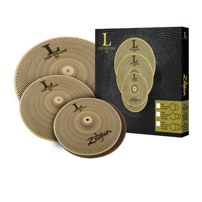Zildjian L80 Low Volume 13"/14"/18" Cymbal Box Set