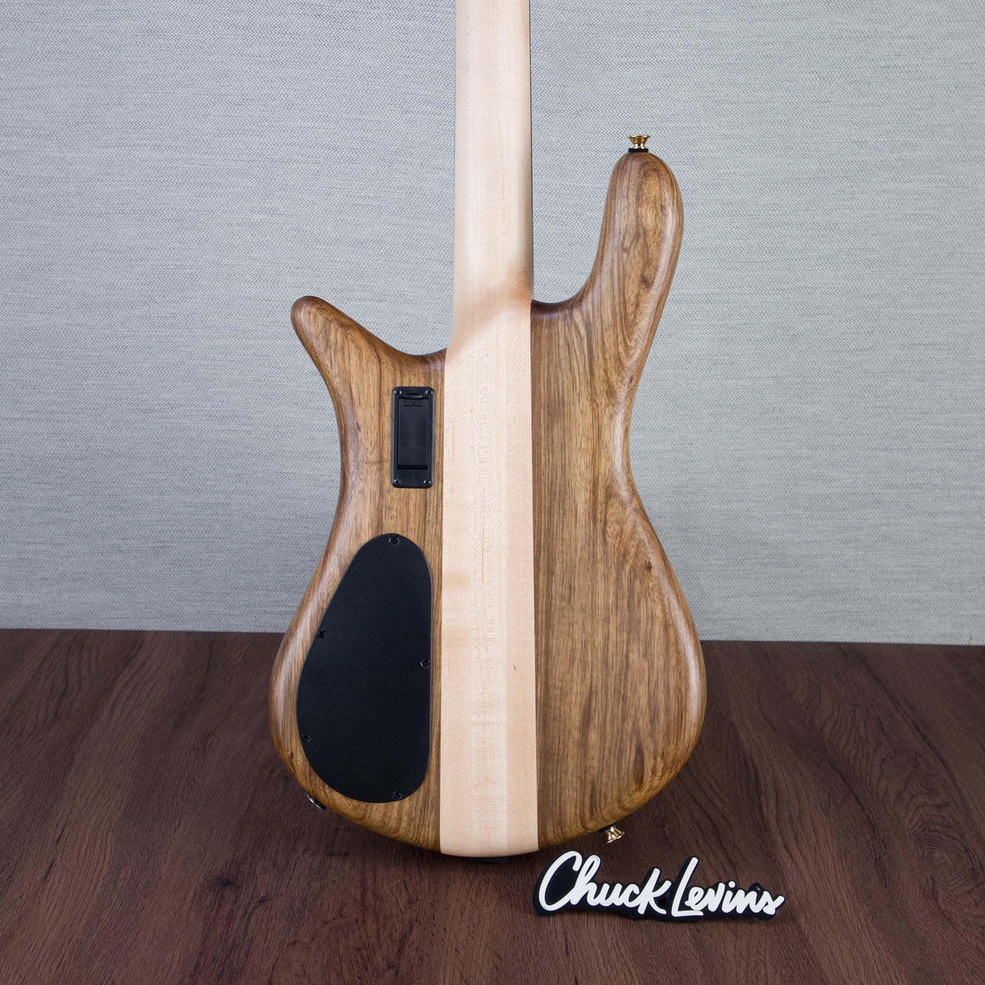 Spector Euro 4 LT Solid Korina Wings Electric Bass Guitar - Natural Satin - CHUCKSCLUSIVE - #NB23503