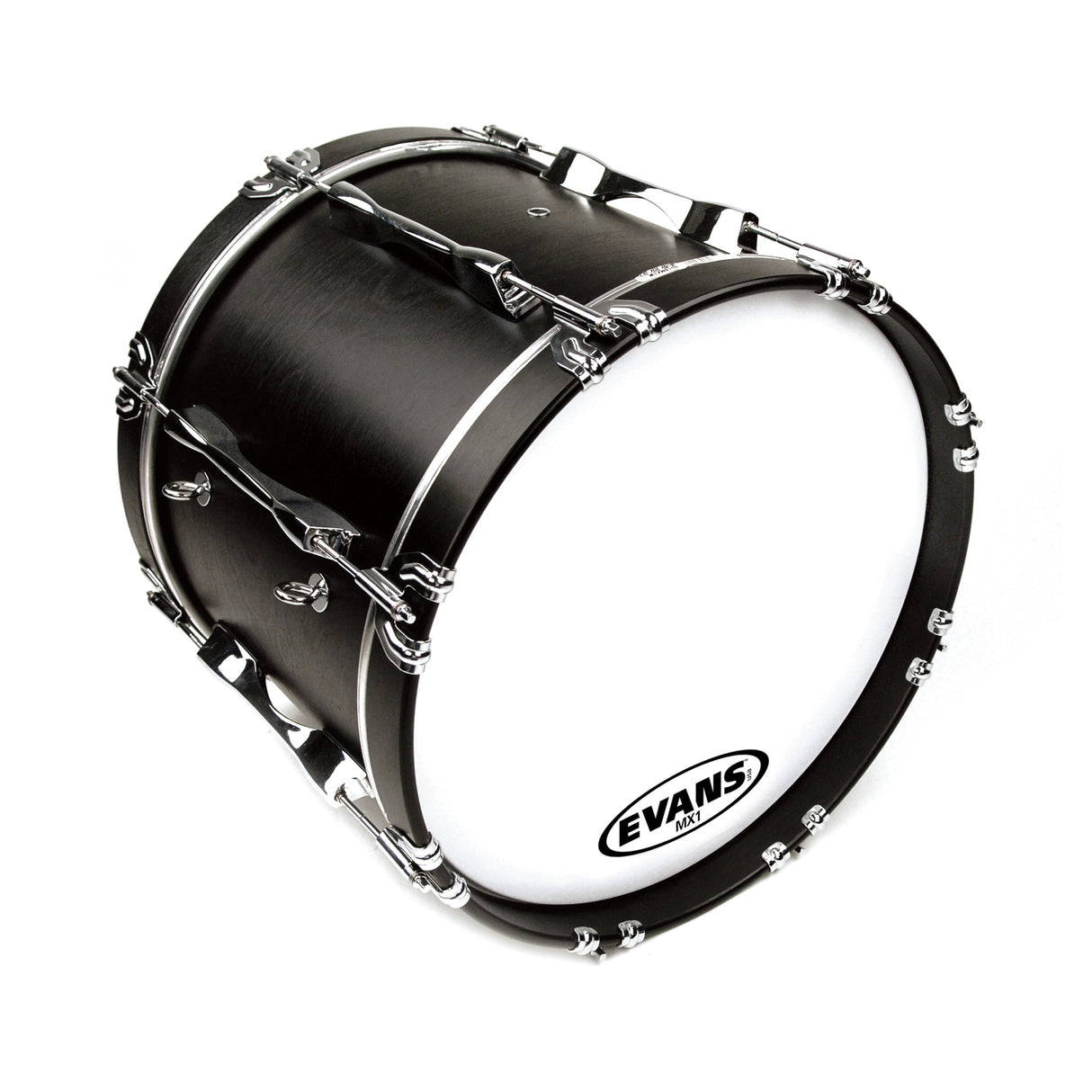 Evans 30" MX1 White Marching Bass Drum Head - New,30 Inch