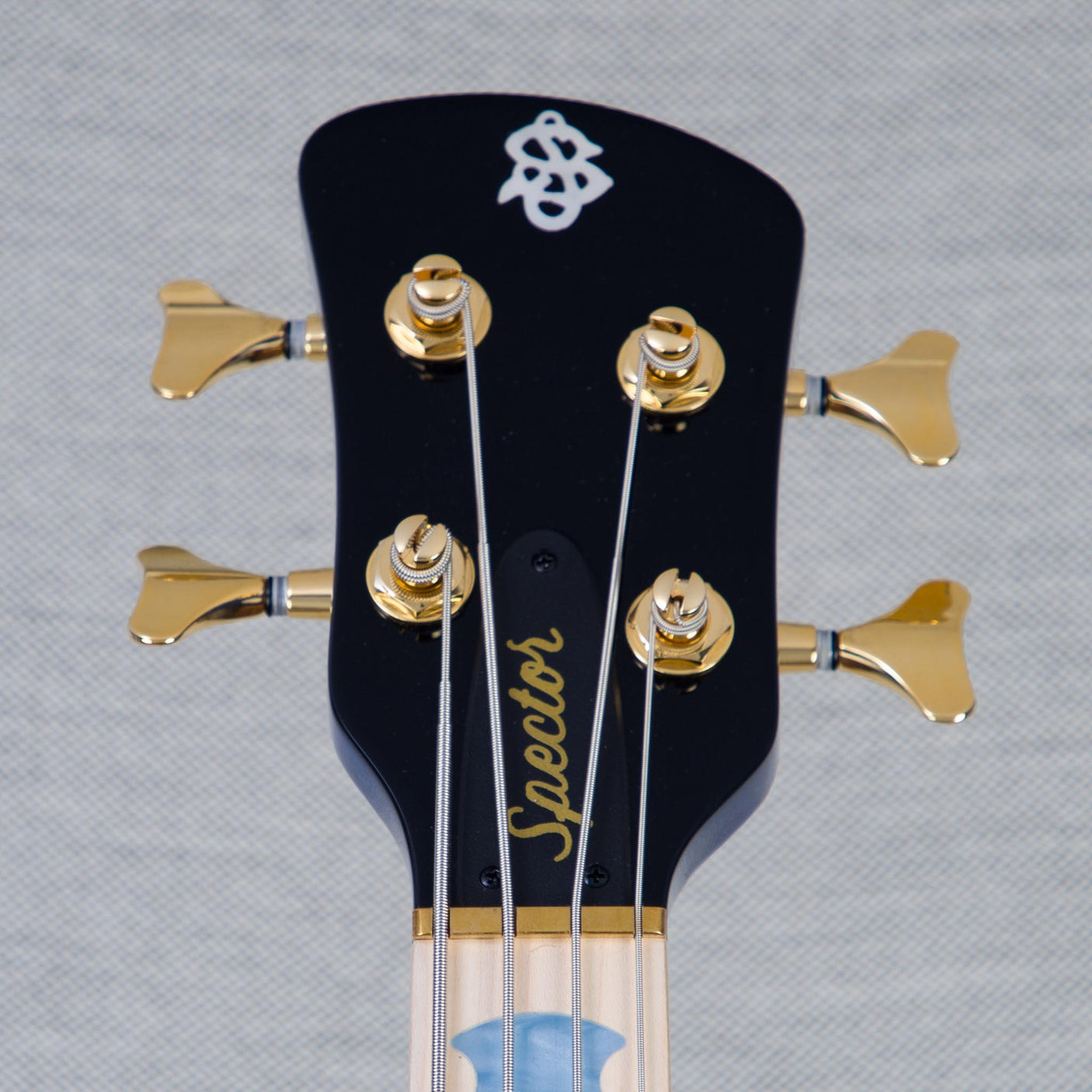 Spector Euro 4 LT Poplar Burl Over Ash Electric Bass Guitar - Faded Light Blue Gloss - CHUCKSCLUSIVE - #]C121NB23243