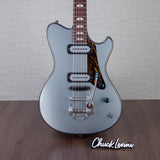 Powers Electric A-Type Electric Guitar - Two Tone Dolomite/Silver Top - #B070