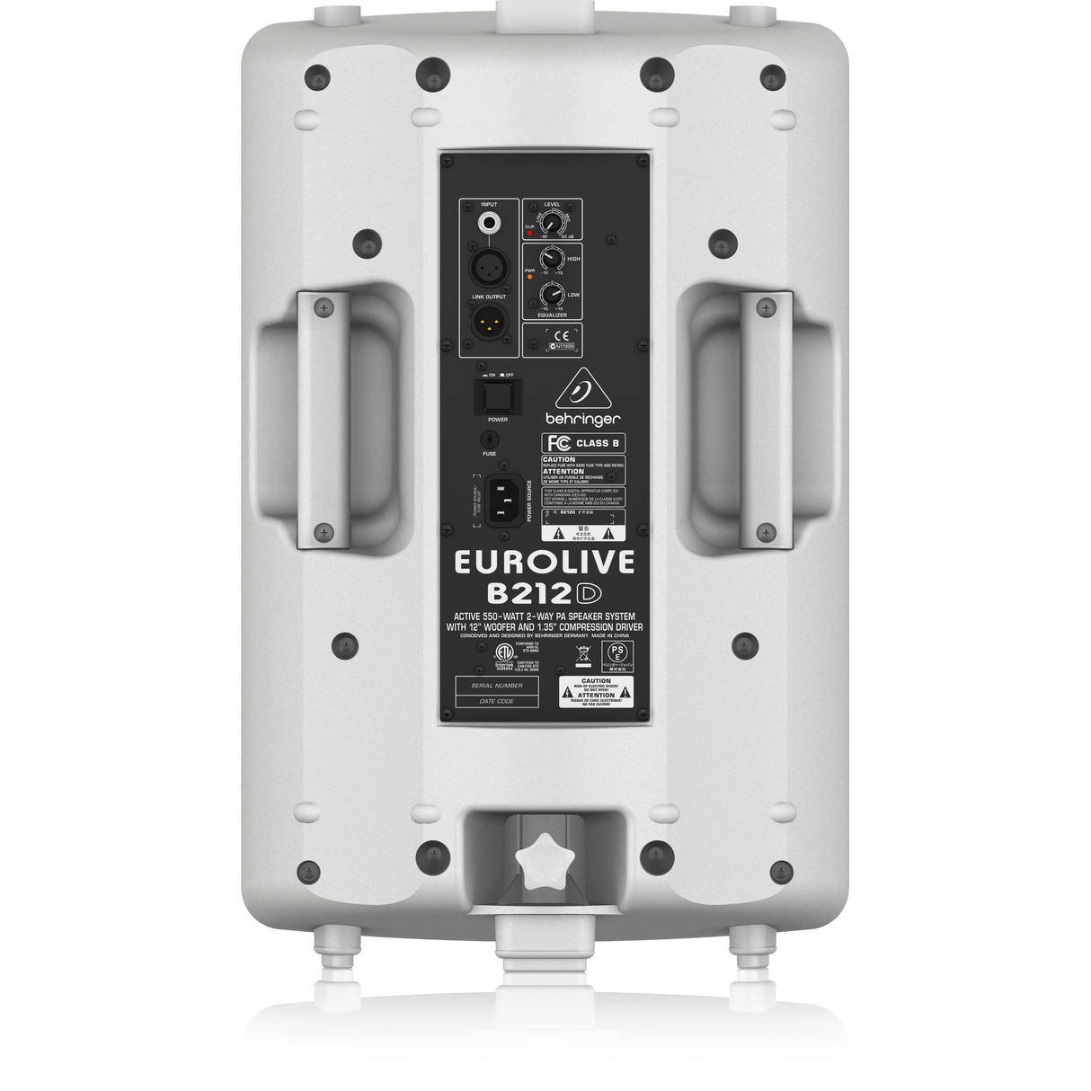 Behringer Eurolive B212D 12" 2-Way PA Speaker System - White - New