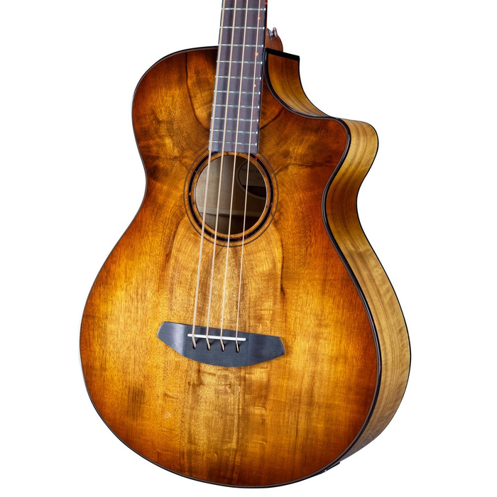 Breedlove ECO Pursuit Exotic S Concerto CE Acoustic Bass Guitar - Amber, Myrtlewood - New