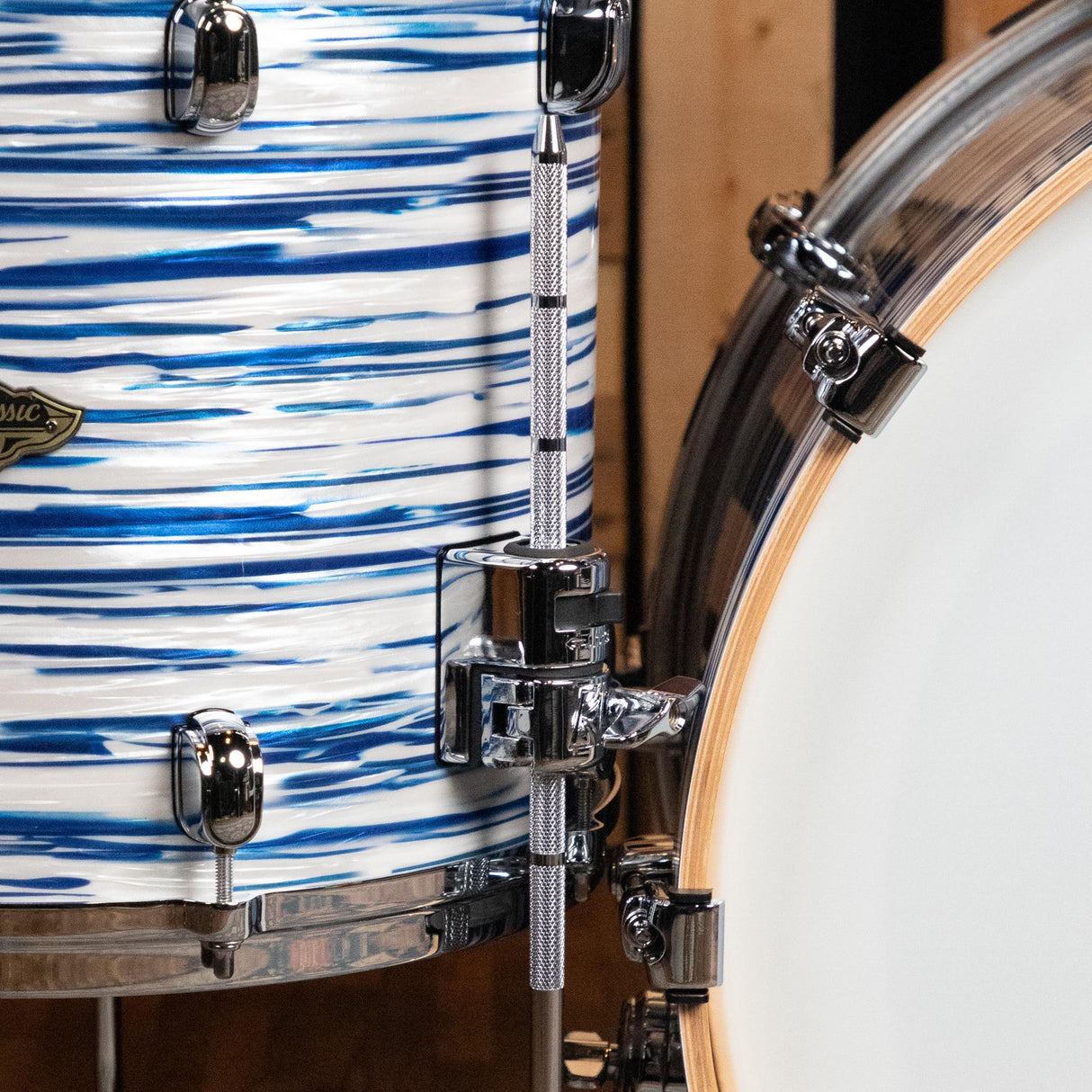 Tama Starclassic Walnut/Birch 5-Piece Shell Pack - Blue and White Oyster