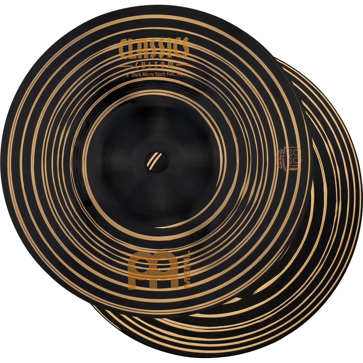 Meinl 8-Inch Classics Custom Dark Micro Stack Mini Hi-Hat Cymbals