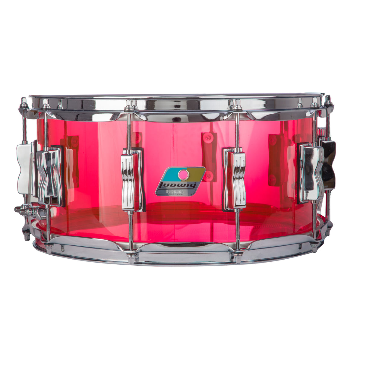 Ludwig VistaLite 6.5x14-Inch Snare Drum- Pink
