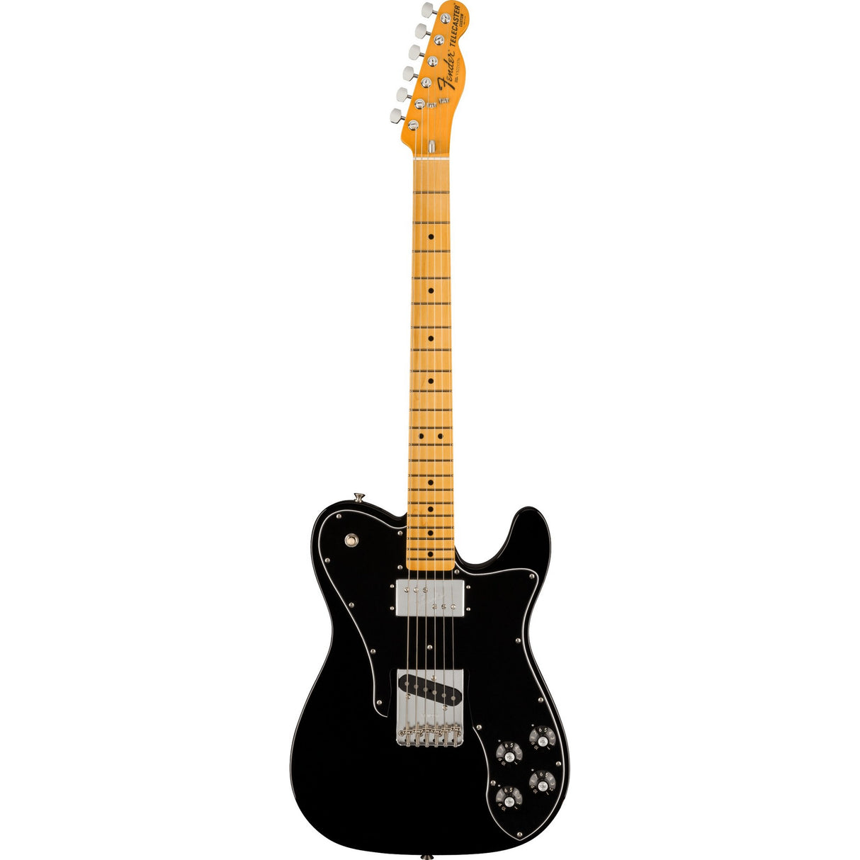 Fender American Vintage II 1977 Telecaster Custom Electric Guitar - Maple Fingerboard, Black - Mint, Open Box