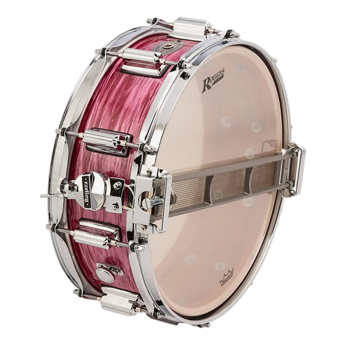 Rogers Dyna-Sonic Beavertail 5x14-Inch Snare Drum - Red Ripple