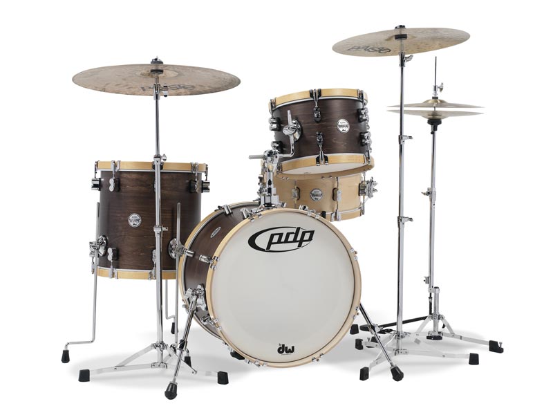 PDP Concept Maple Classic 3-Piece 18" Shell Pack - Walnut Stain With Natural Hoops - New,Natural