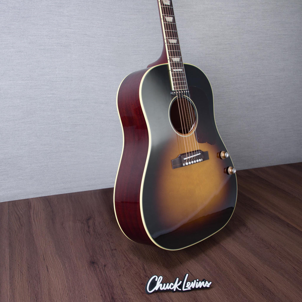 Gibson J160-E Original Mahogany/Spruce Acoustic Electric Guitar - Vintage Sunburst - #23395018