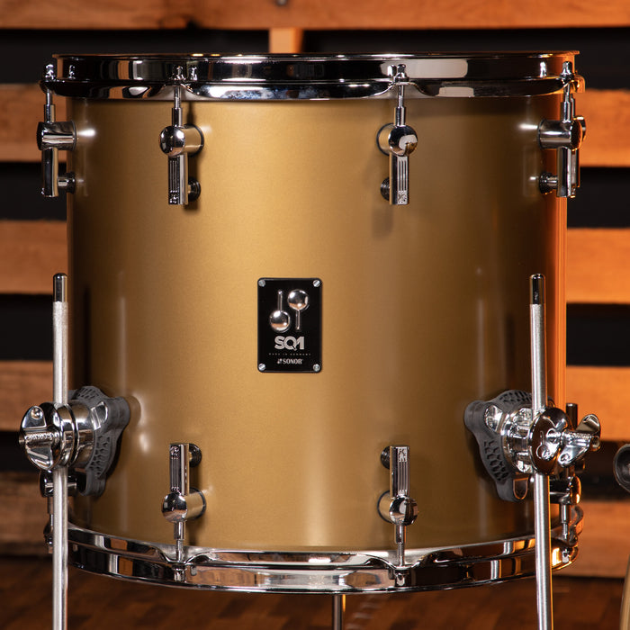 Sonor SQ1 Series 3-Piece Shell Pack, 20-Inch Bass - Satin Gold Metallic