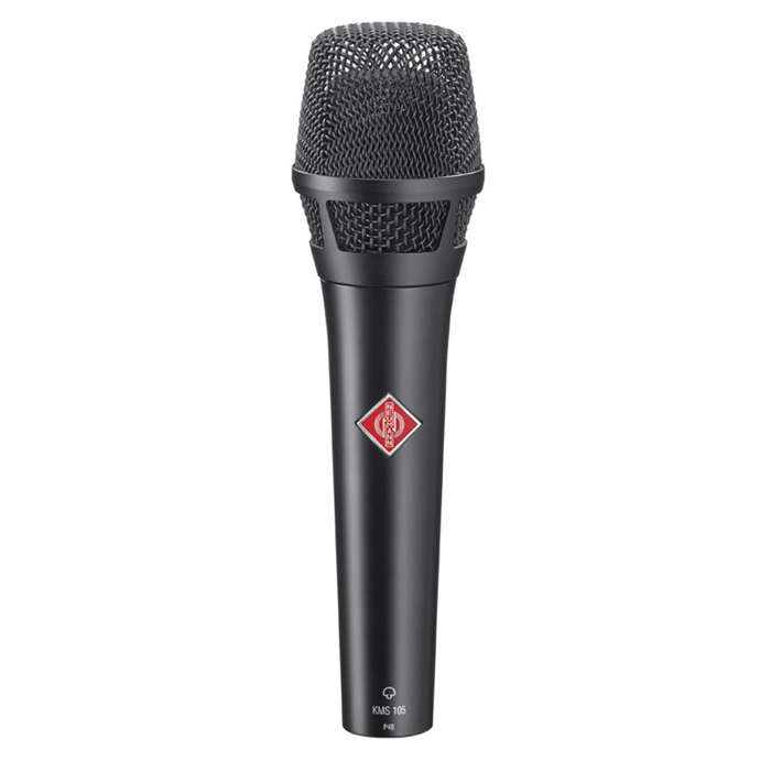 Neumann KMS 105 Supercardioid Condenser Microphone W/ KMS Pouch and SG105 - Black