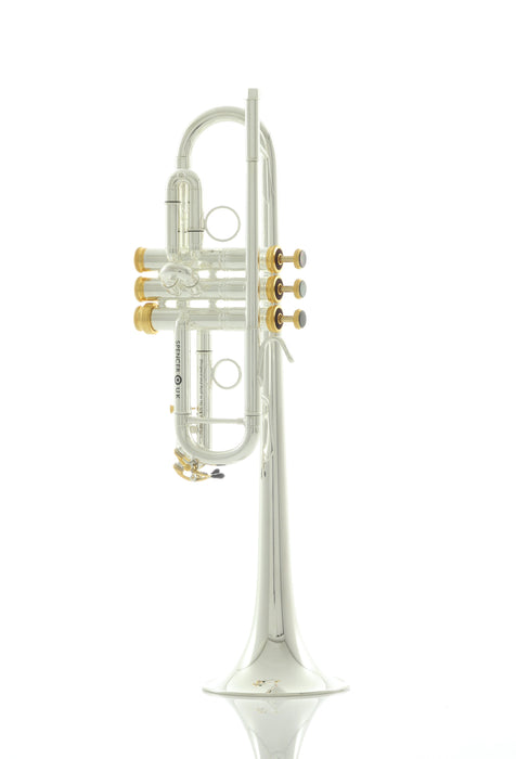 Spencer C Trumpet - Silver Plated With Gold Plated Trim