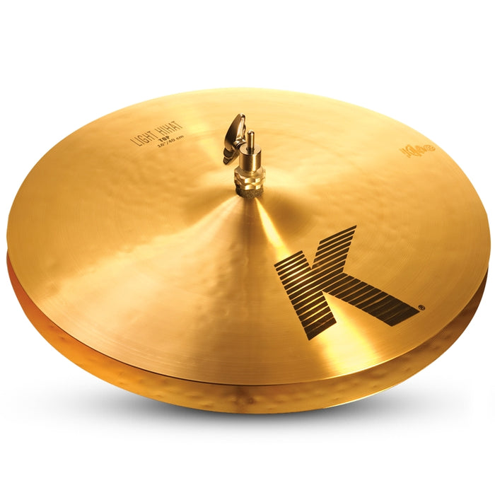 Zildjian 16-Inch K Light Hi-Hat Cymbal - Top