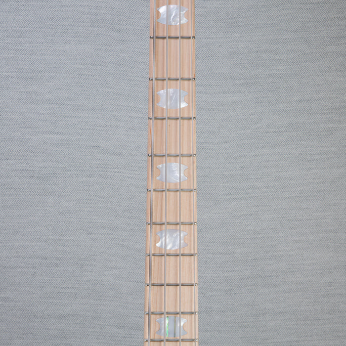 Spector Euro4LT Spalted Maple Bass Guitar - Fire Red Burst - CHUCKSCLUSIVE - #]C121SN 21136 - Display Model, Mint