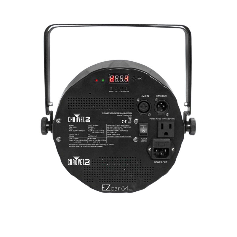 Chauvet DJ EZPar 64 RGBA Battery-Powered Wash Light - Black - Mint, Open Box