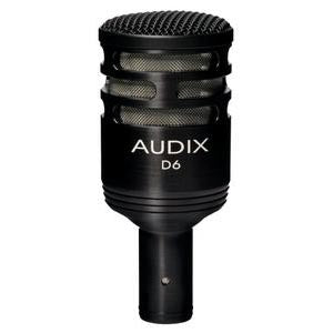Audix D6 Dynamic Kick Drum Microphone - Mint, Open Box