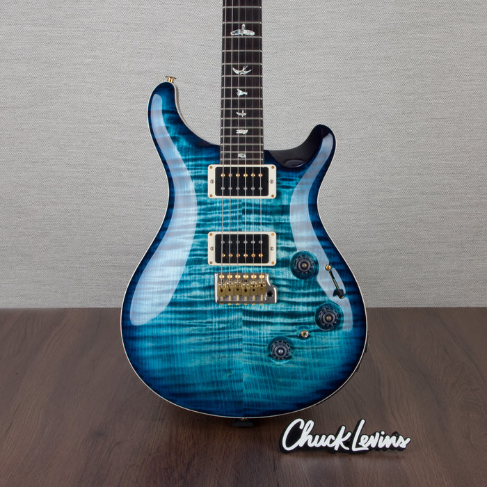 PRS Custom 24 Piezo 10 Top Electric Guitar - Cobalt Blue - #220348919