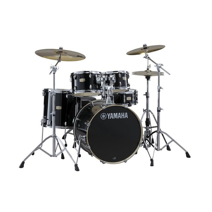 Yamaha Stage Custom Birch 5-Piece Shell Pack with 22-Inch Kick and Hardware - Raven Black