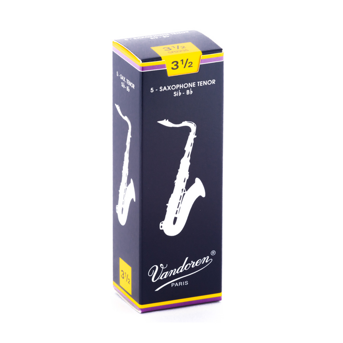 Vandoren SR22 Traditional Tenor Sax Reed 5-Pack