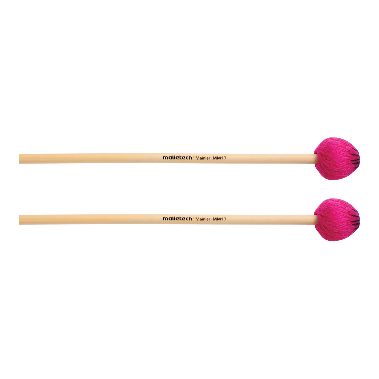 Malletech MM17 Mike Mainieri Vibraphone Mallets (Pair), Hard - Rattan Handle