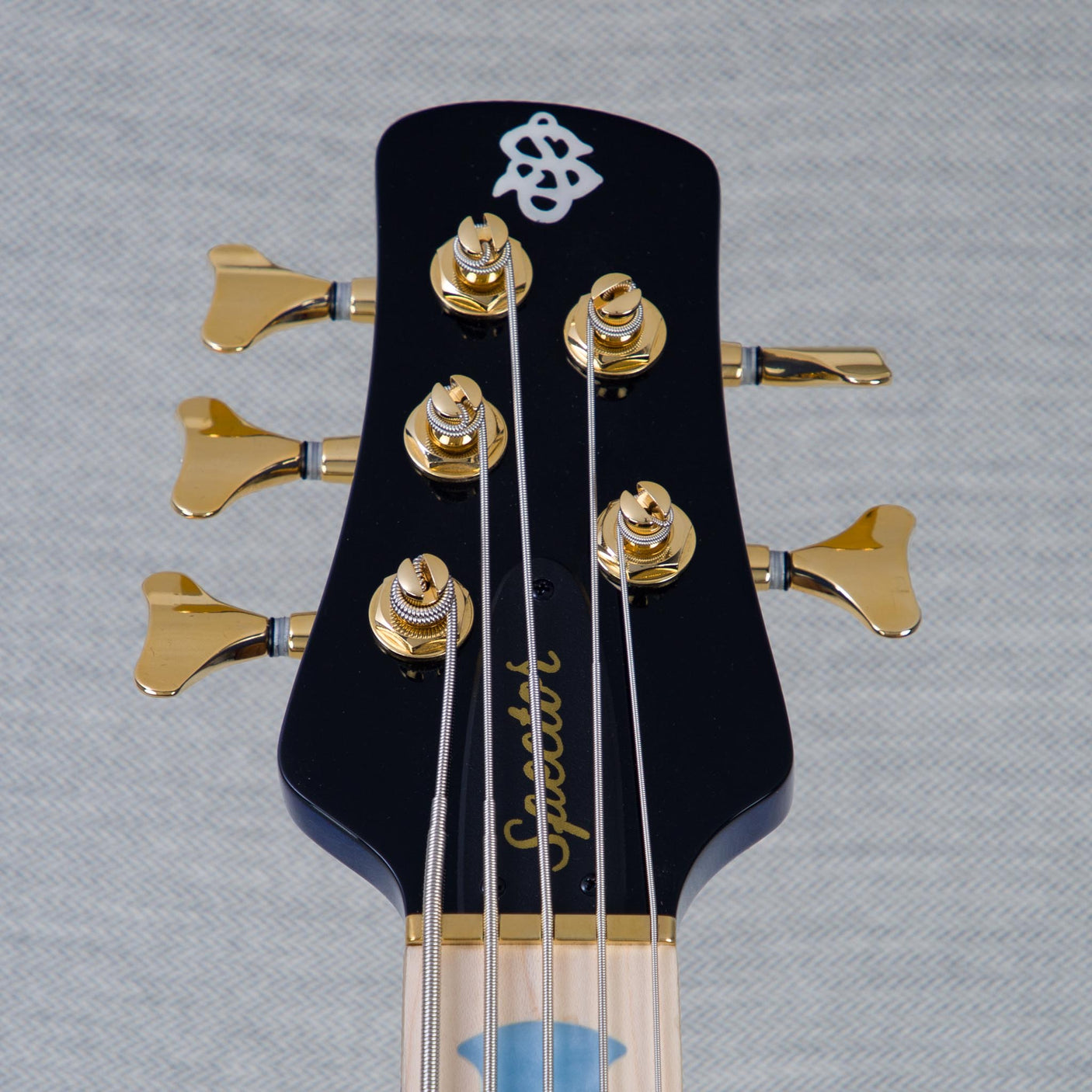 Spector Euro 5 LT Poplar Burl Over Ash 5-String Electric Bass Guitar - Faded Light Blue Gloss - CHUCKSCLUSIVE - #]C121NB23298