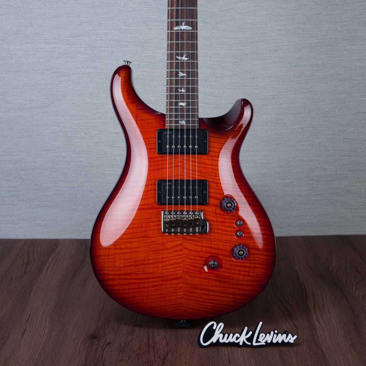 PRS Limited Edition Custom 24-08 10-Top Electric Guitar - Fire Red Burst - #0424105